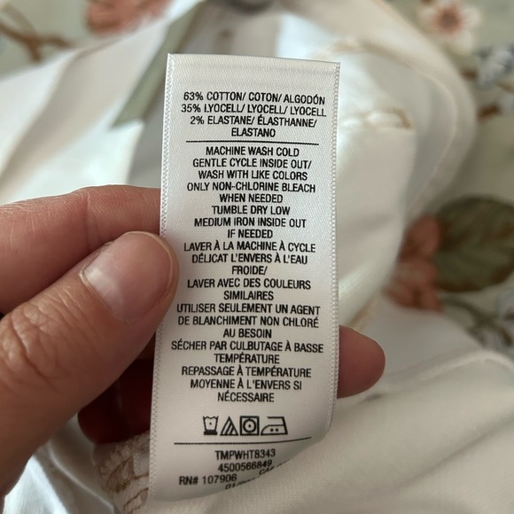 Hudson Women's Maternity Utility Wide-Leg Cargo Jeans in White Size 33 - Picture 9 of 10